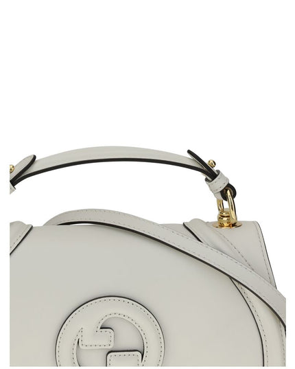 Gucci White Calf Leather Bos Taurus Handbag