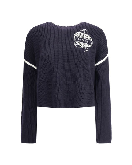 PINKO Blue Wool Sweatshirt