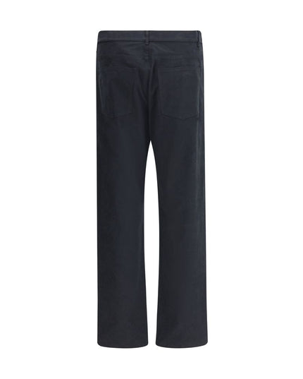 Moschino Black Cotton Casual Pants