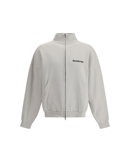 Balenciaga White Cotton Sweatshirt