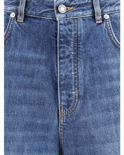 Givenchy Blue Cotton Relaxed Fit Jeans