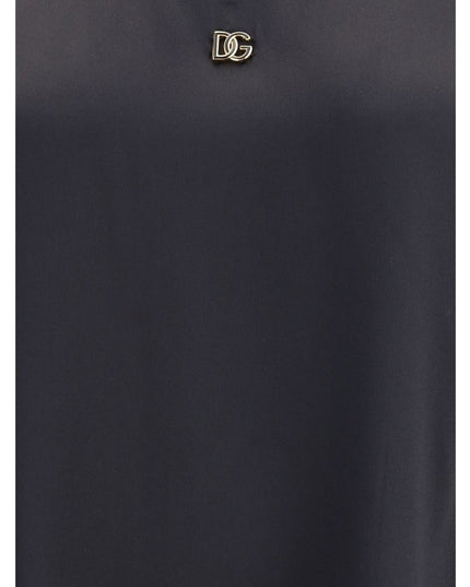 Dolce & Gabbana Black Silk Top