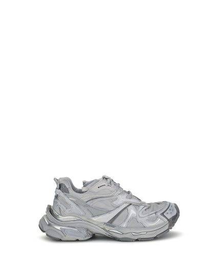 Balenciaga Gray Polyester Platform Sneakers