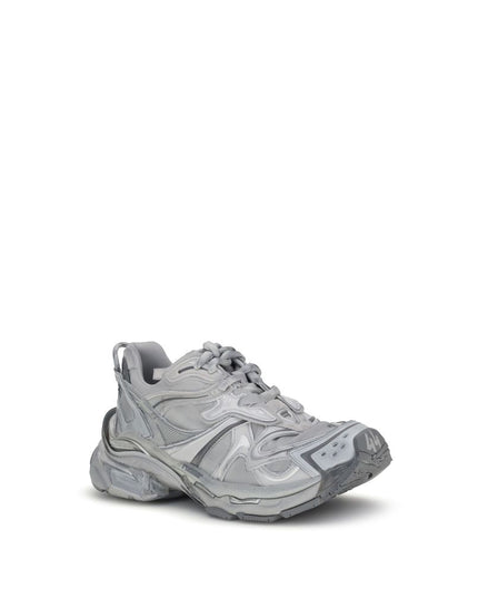 Balenciaga Gray Polyester Platform Sneakers