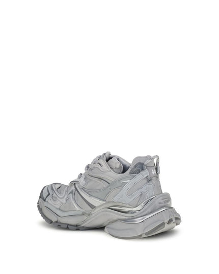 Balenciaga Gray Polyester Platform Sneakers