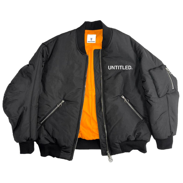 Diego Venturino Black Polyester Men Bomber Jacket
