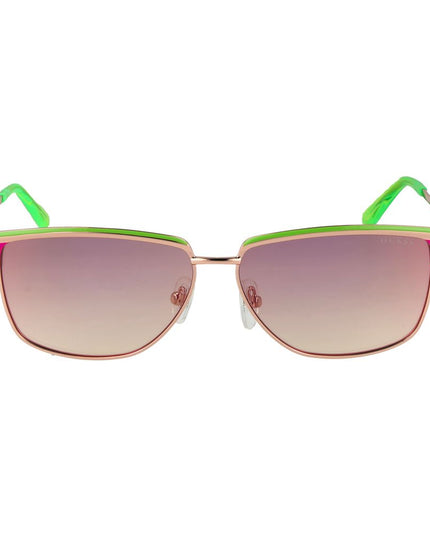 Guess Green Metal Sunglasses