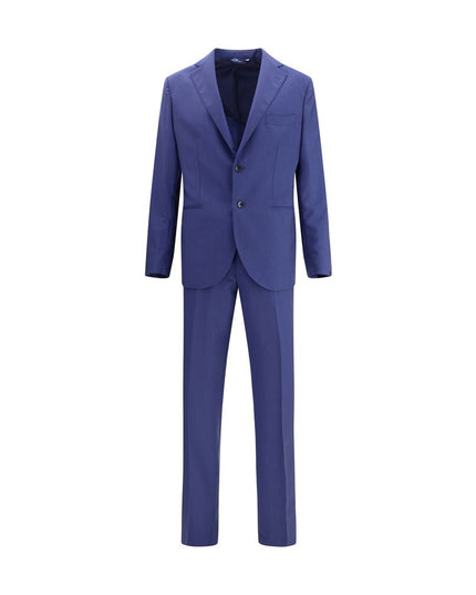 Gi Capri Blue Fleece Wool Suits And Blazer
