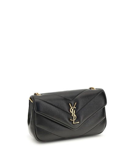 Saint Laurent Black Lamb Ovis Aries Aries Shoulder Bag