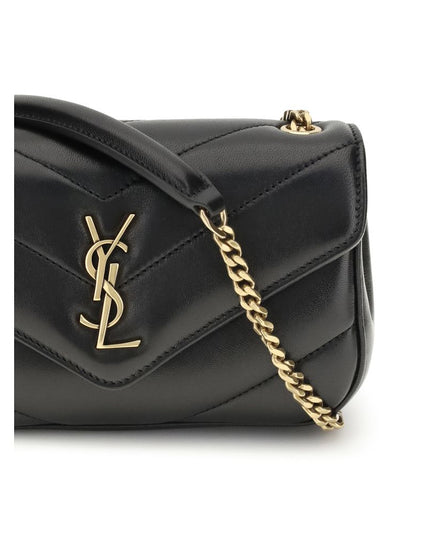 Saint Laurent Black Lamb Ovis Aries Aries Shoulder Bag
