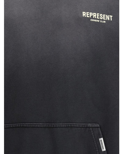 Represent Black Cotton Sweatshirt