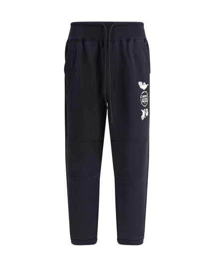 Y-3 Black Cotton Joggers (Workout Pants)