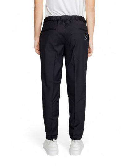 Armani Exchange Black Polyester Pant