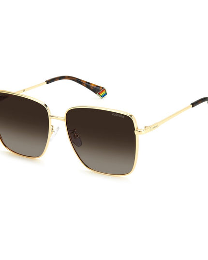Polaroid Gold Metal Sunglasses