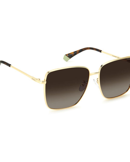 Polaroid Gold Metal Sunglasses