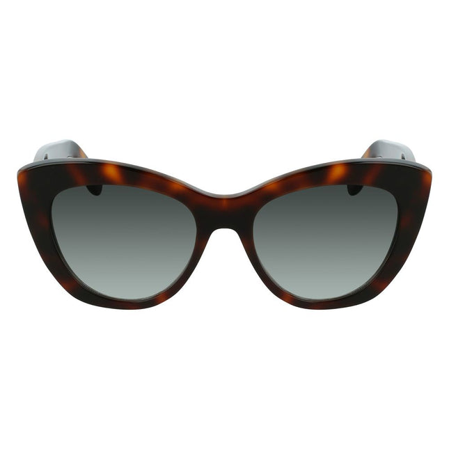 Salvatore Ferragamo Brown Acetate Sunglasses