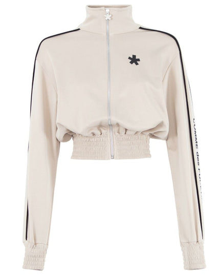 Comme Des Fuckdown Beige Cotton Women Sweater