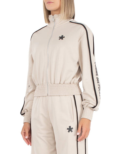 Comme Des Fuckdown Beige Cotton Women Sweater