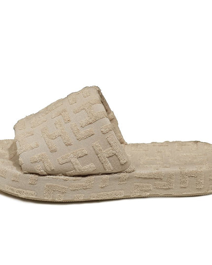 Hinnominate Beige Cotton Women Sandal