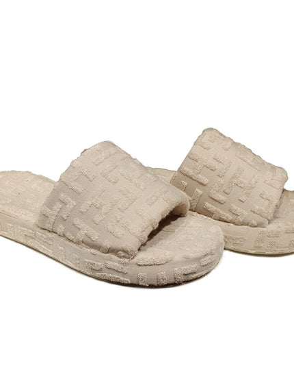 Hinnominate Beige Cotton Women Sandal