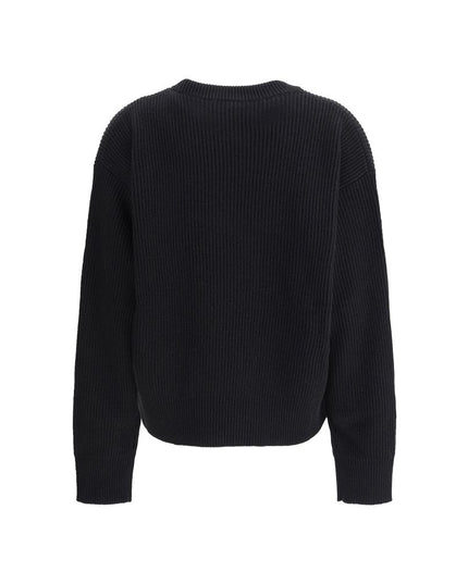 Versace Black Fleece Wool Sweatshirt