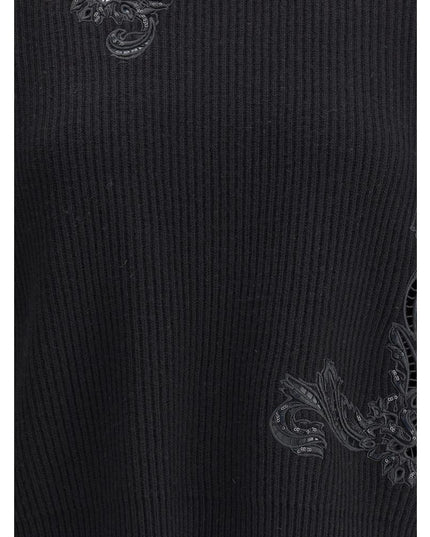Versace Black Fleece Wool Sweatshirt