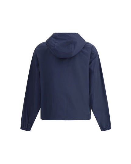 Moschino Blue Polyester Shell Jacket