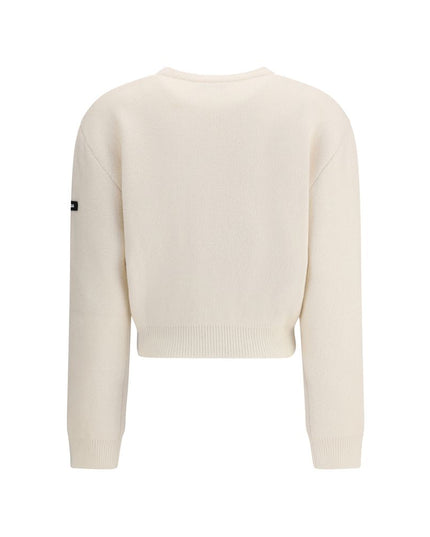 Balenciaga White Wool Sweatshirt