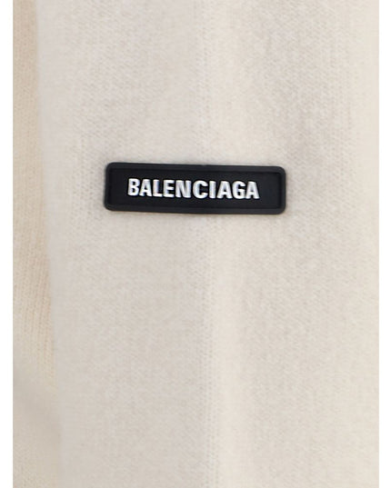 Balenciaga White Wool Sweatshirt