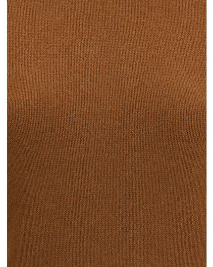 Ami Paris Brown Cashmere Cashmere Sweater