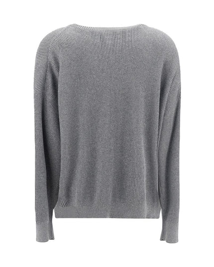 Brunello Cucinelli Gray Cotton Sweatshirt