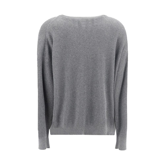 Brunello Cucinelli Gray Cotton Sweatshirt