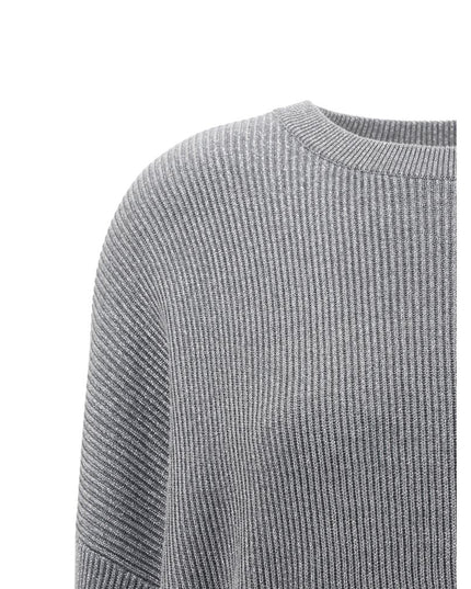 Brunello Cucinelli Gray Cotton Sweatshirt