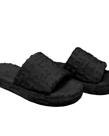 Hinnominate Black Cotton Women Sandal