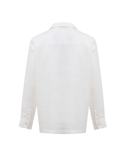 Gran Sasso White Linen Shirt