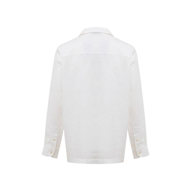 Gran Sasso White Linen Shirt