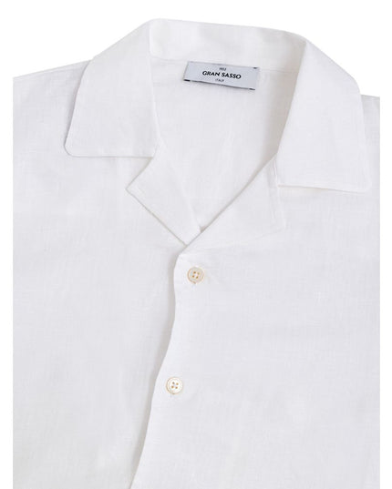 Gran Sasso White Linen Shirt