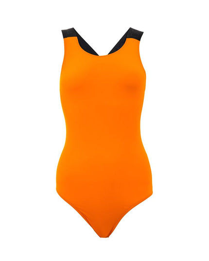 Dolce & Gabbana Orange Polyester One-Piece Swimsuit