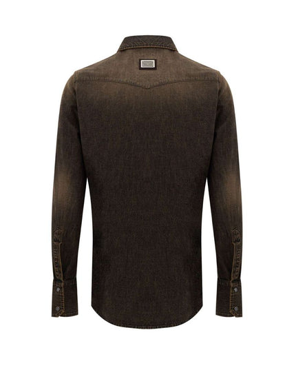 Dolce & Gabbana Brown Denim Shirt