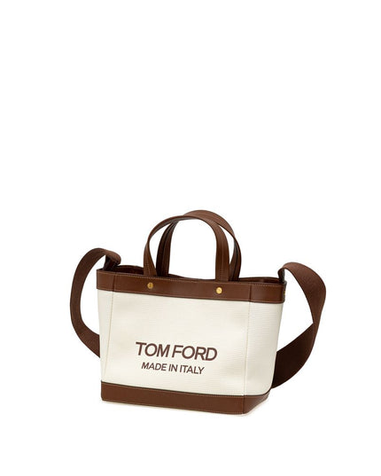 Tom Ford Beige Cotton Tote Bag