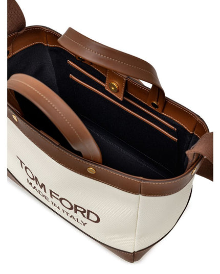 Tom Ford Beige Cotton Tote Bag