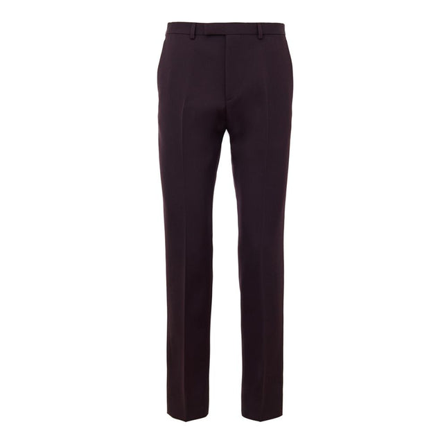 Gucci Bordeaux Wool Dress Pants