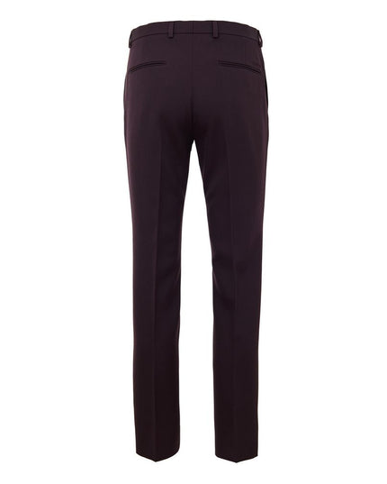 Gucci Bordeaux Wool Dress Pants