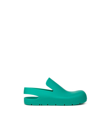 Bottega Veneta Green Cotton Slippers