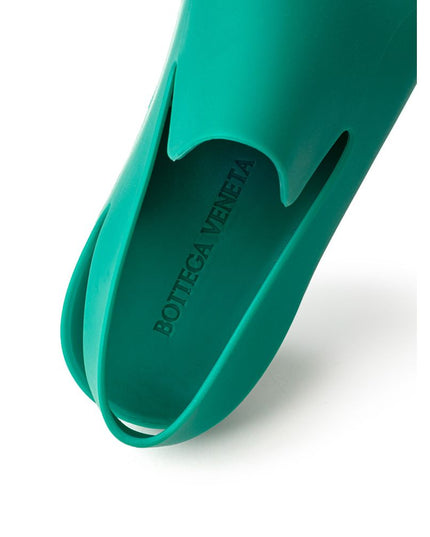 Bottega Veneta Green Cotton Slippers