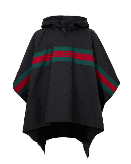 Gucci Black Polyester Trench Coat
