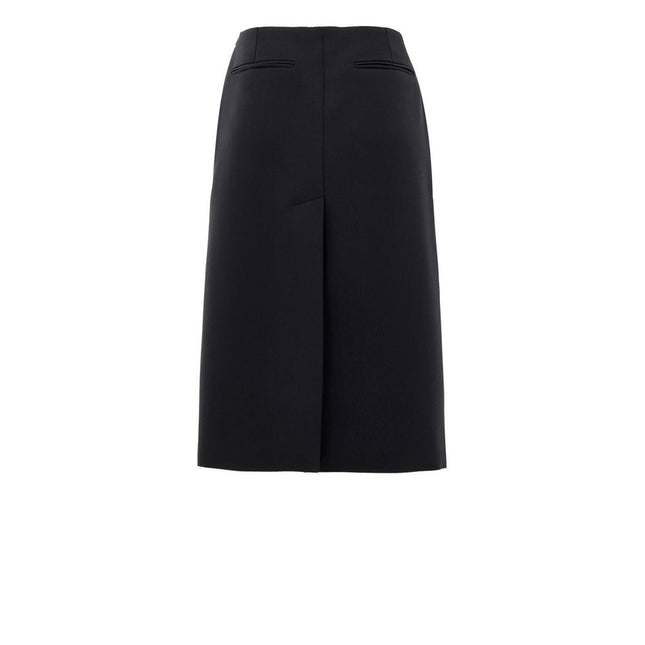 Gucci Black Wool Midi Skirt