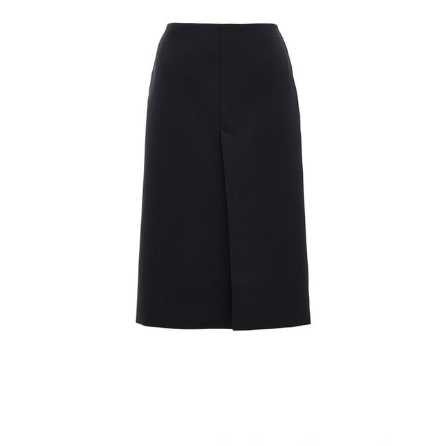 Gucci Black Wool Midi Skirt