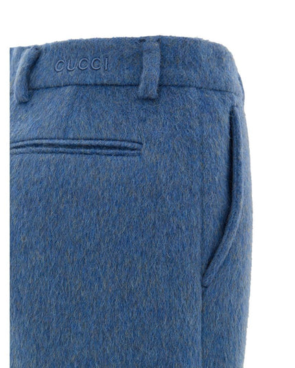 Gucci Blue Wool Short