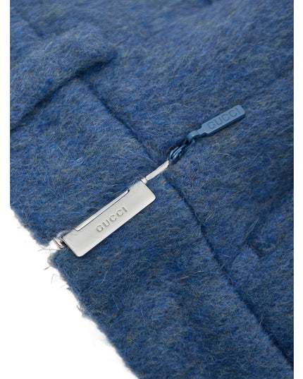 Gucci Blue Wool Short